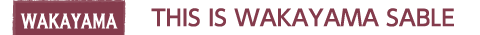 wakayama 和歌山県 THIS IS WAKAYAMA SABLE