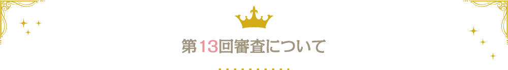 第13回審査について