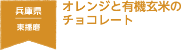 兵庫県 東播磨 オレンジと有機玄米のチョコレート